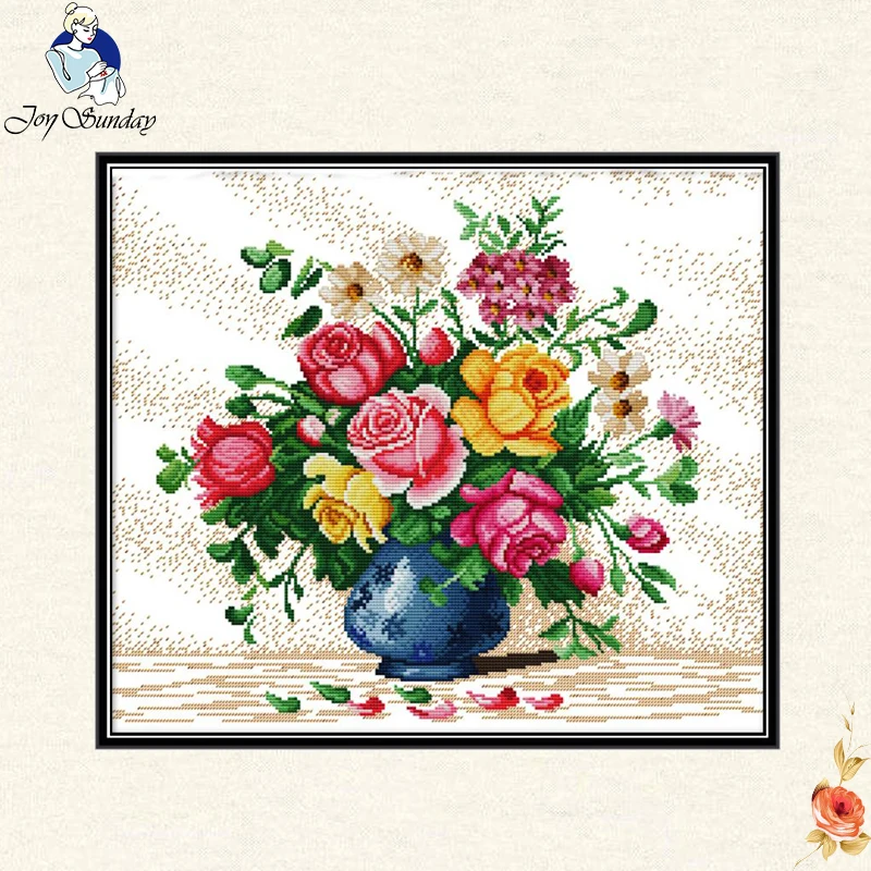 Beautiful Rose Cross Stitch Kit DMC 14ct 11ct Floral Pattern Cotton Embroidery Decoration Interior Embroidery Craft Gift
Beautiful Rose Cross Stitch Kit DMC 14ct 11ct Floral Pattern Cotton Embroidery Decoration Interior Embroidery Craft Gift