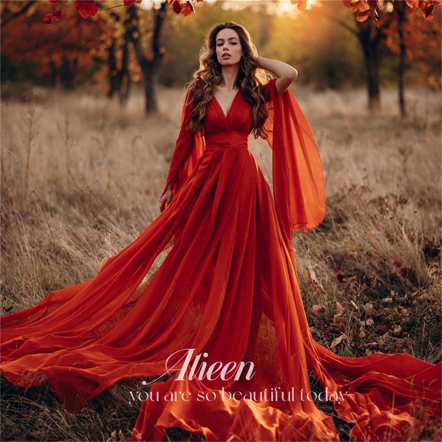 Aileen Elegant Womens Dresses for Prom Long Cocktail of Dresses for Special Events Wedding Dress Chiffon V Neck Evening Gown
Aileen Elegant Womens Dresses for Prom Long Cocktail of Dresses for Special Events Wedding Dress Chiffon V Neck Evening Gown