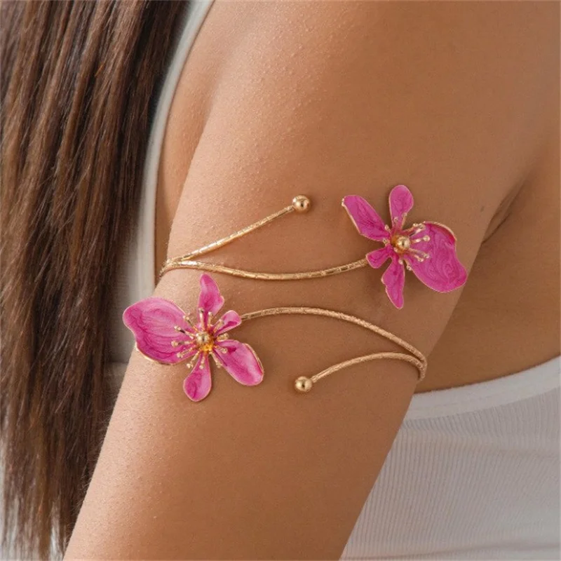 Bohemian Enamel Floral upper arm Bracelet for Women trendy Oil Drip Flower open Cuff Bangle Handmade Party Holiday Jewelry gift
Bohemian Enamel Floral upper arm Bracelet for Women trendy Oil Drip Flower open Cuff Bangle Handmade Party Holiday Jewelry gift