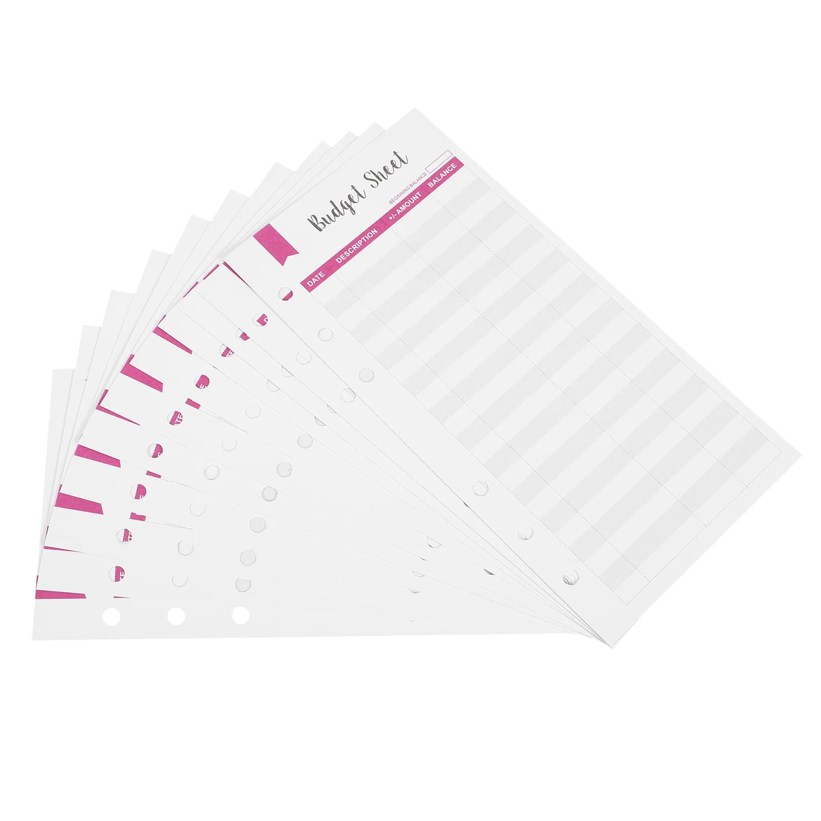 12Pcs 6-Hole Budget Sheets Refill Thick Paper Practical Expense Tracker Inserts for Binder Daily Budget Planner Cash Organizer
12Pcs 6-Hole Budget Sheets Refill Thick Paper Practical Expense Tracker Inserts for Binder Daily Budget Planner Cash Organizer