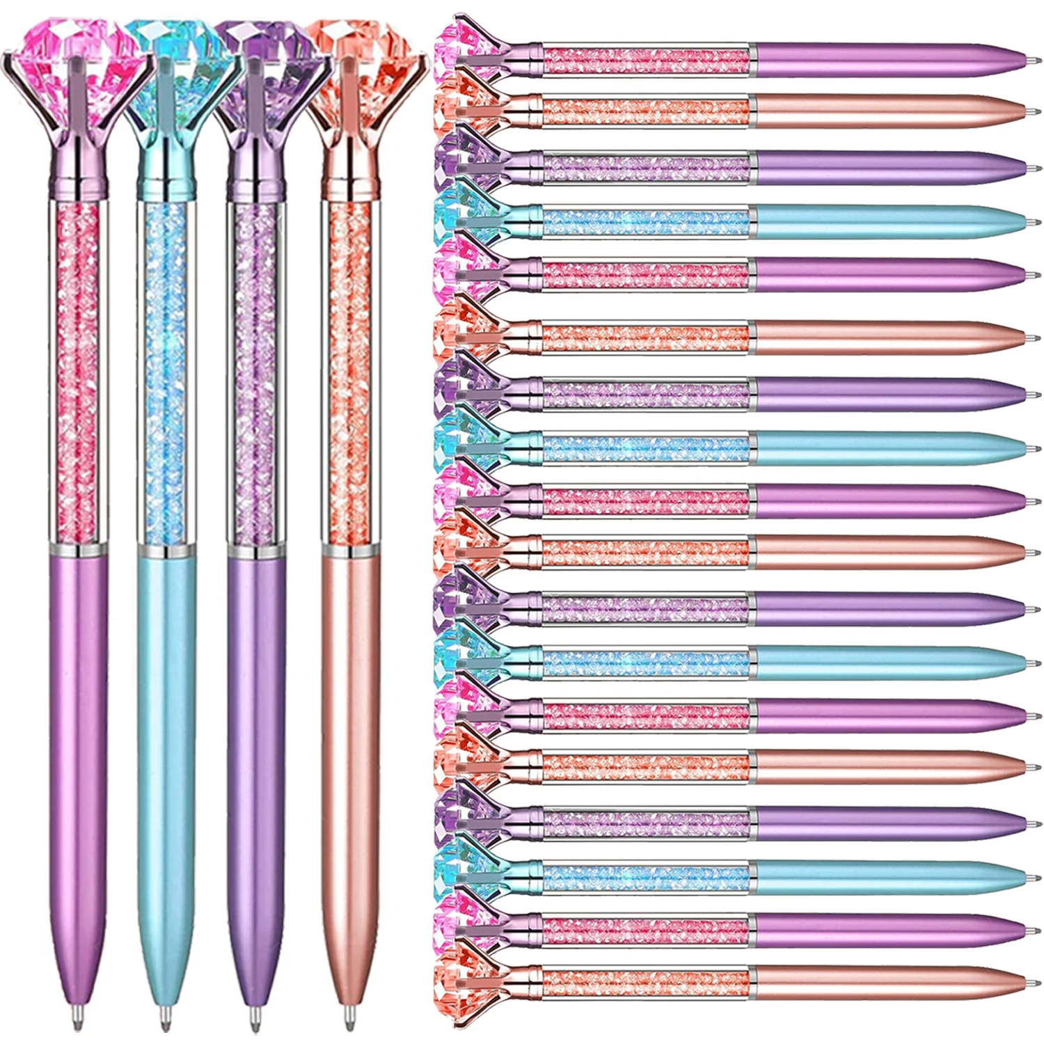 100Pcs Big Diamond Crystal Ballpoint Pen Cute Ball Pens School Office Writing Supplies
100Pcs Big Diamond Crystal Ballpoint Pen Cute Ball Pens School Office Writing Supplies