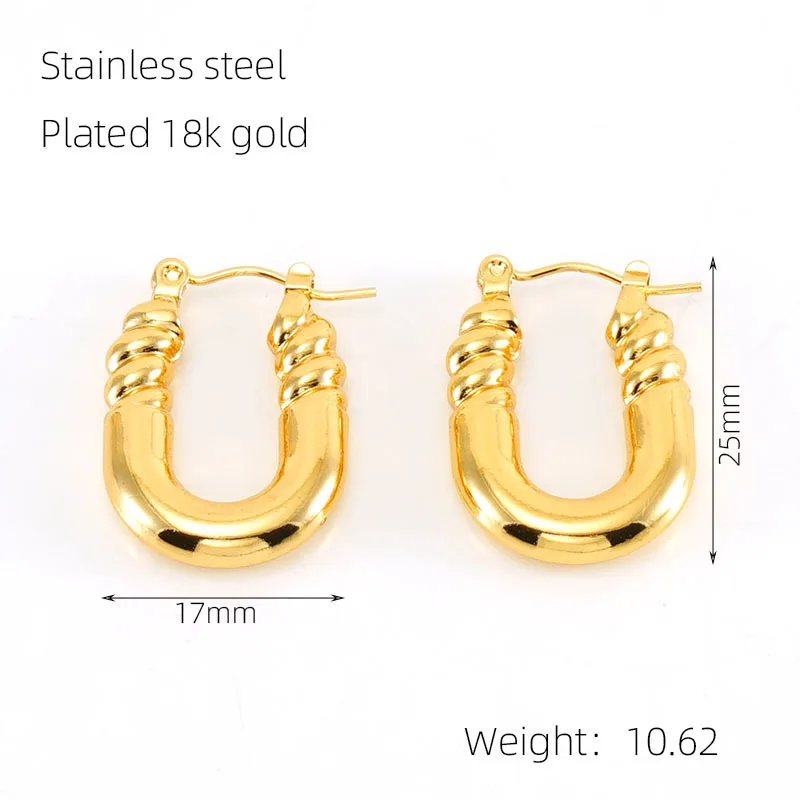 European And American New Stainless Steel Trendy Earrings Personality Retro Easy Matching Design Earrings For Women
European And American New Stainless Steel Trendy Earrings Personality Retro Easy Matching Design Earrings For Women
