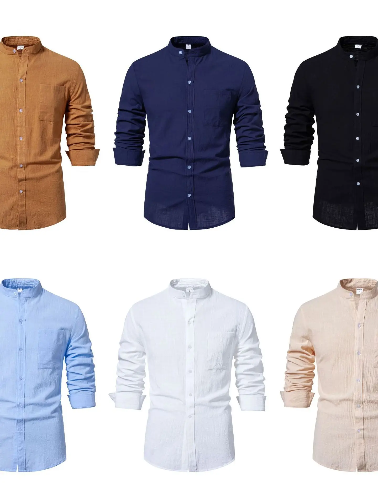 Men's Simple Pure Color Cotton Linen Long Sve irt Busin Sle Breathable Comfortable Casual irt for Youth
Men's Simple Pure Color Cotton Linen Long Sve irt Busin Sle Breathable Comfortable Casual irt for Youth