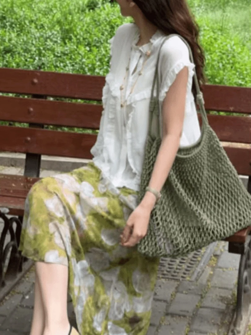 Elegant Floral Print Short Sleeve Shirt And High Waist Skirt Set Women's Summer Fashion Outfit Two-Piece Ensemble Casual Commute
Elegant Floral Print Short Sleeve Shirt And High Waist Skirt Set Women's Summer Fashion Outfit Two-Piece Ensemble Casual Commute