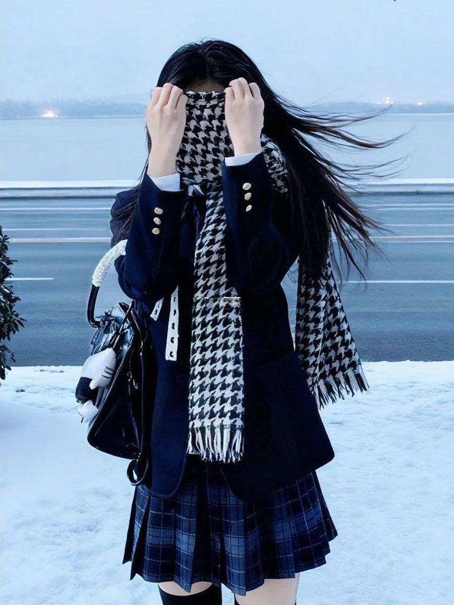 Original Japanese Sle JK orm Autumn Winter College Wind Suit Jaet Knitted Open Cardigan Sweater irt Set Skirt Blouse
Original Japanese Sle JK orm Autumn Winter College Wind Suit Jaet Knitted Open Cardigan Sweater irt Set Skirt Blouse