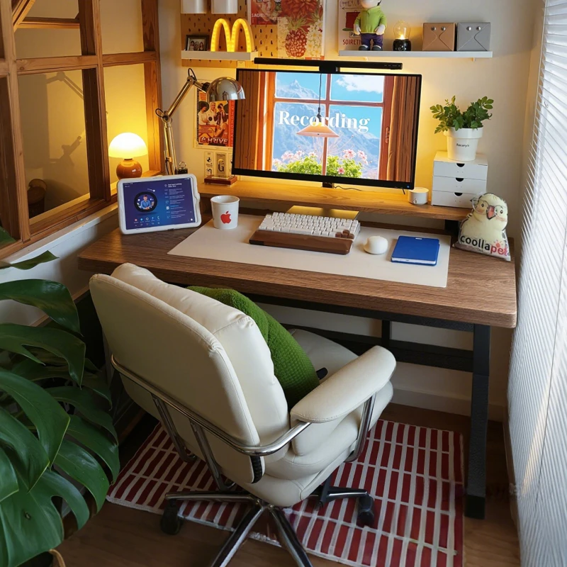 Decoration Luxury Nordic Computer Desk Laptop Minimalist Standing Computer Desk Vintage Monitor Stand Mesas Plegables Furniture
Decoration Luxury Nordic Computer Desk Laptop Minimalist Standing Computer Desk Vintage Monitor Stand Mesas Plegables Furniture