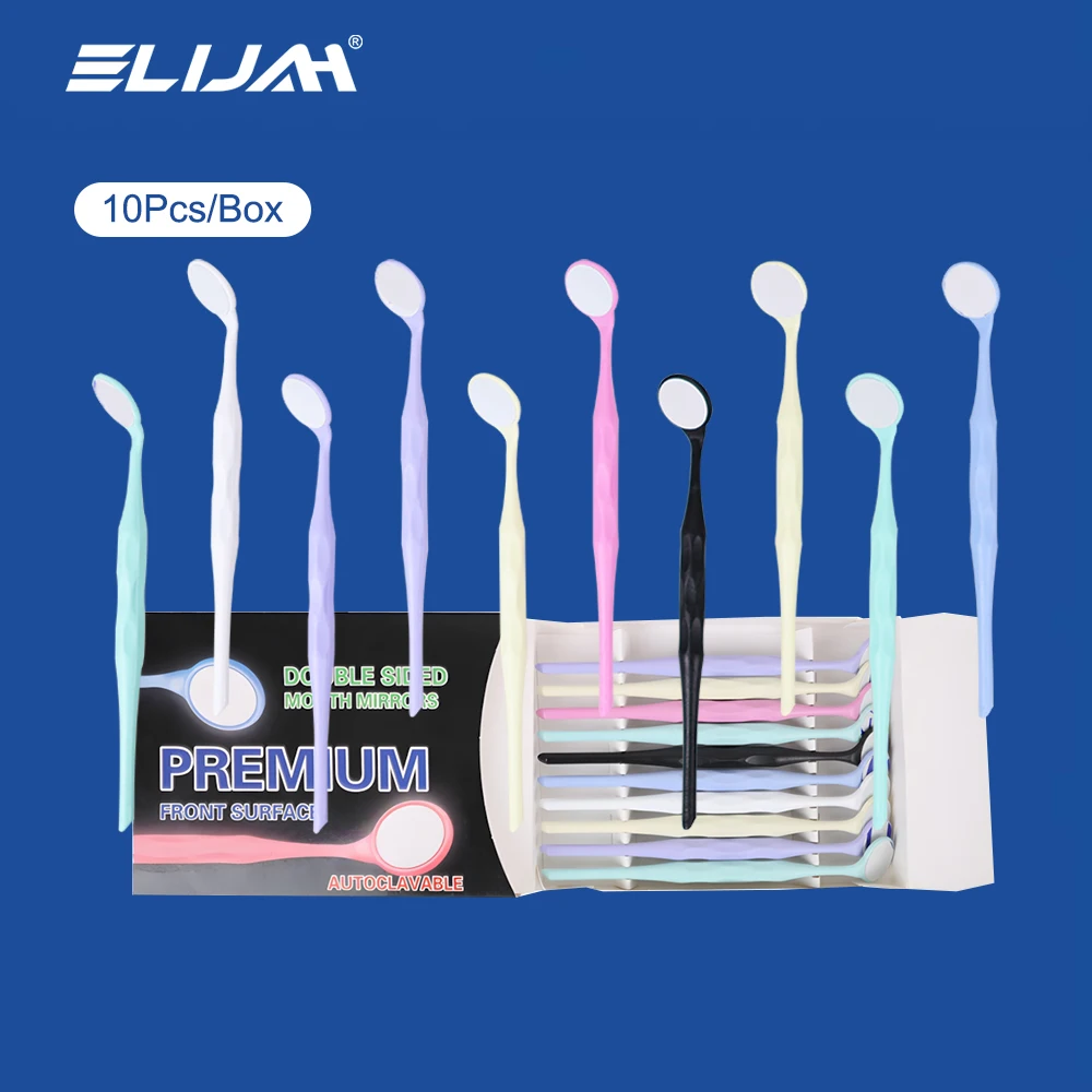 ELIJAH 10Pcs Dental Oral Mirror Double Sided Oral Examination Mirrors Autoclavable Stainless Steel Lens Dentistry Accessories
ELIJAH 10Pcs Dental Oral Mirror Double Sided Oral Examination Mirrors Autoclavable Stainless Steel Lens Dentistry Accessories