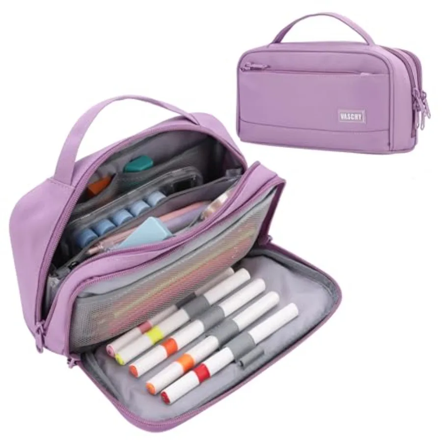 Pencil Case, Large Cute Pencil Pen Pouch Organizer w Zippers Top Handle School Supplies for,Teens, Students, Adults
Pencil Case, Large Cute Pencil Pen Pouch Organizer w Zippers Top Handle School Supplies for,Teens, Students, Adults