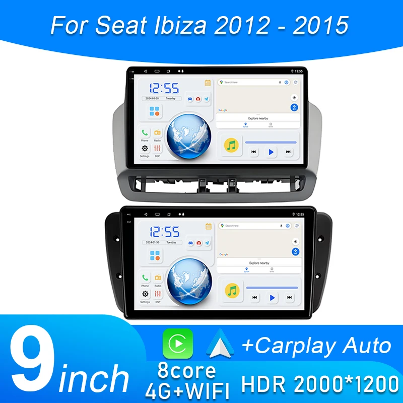 Car Radio For Seat Ibiza 2012 - 2015 Android 15 Car Multimedia Video Player GPS 4G Wifi CarPlay Auto Wireless Stereo No 2Din
Car Radio For Seat Ibiza 2012 - 2015 Android 15 Car Multimedia Video Player GPS 4G Wifi CarPlay Auto Wireless Stereo No 2Din
