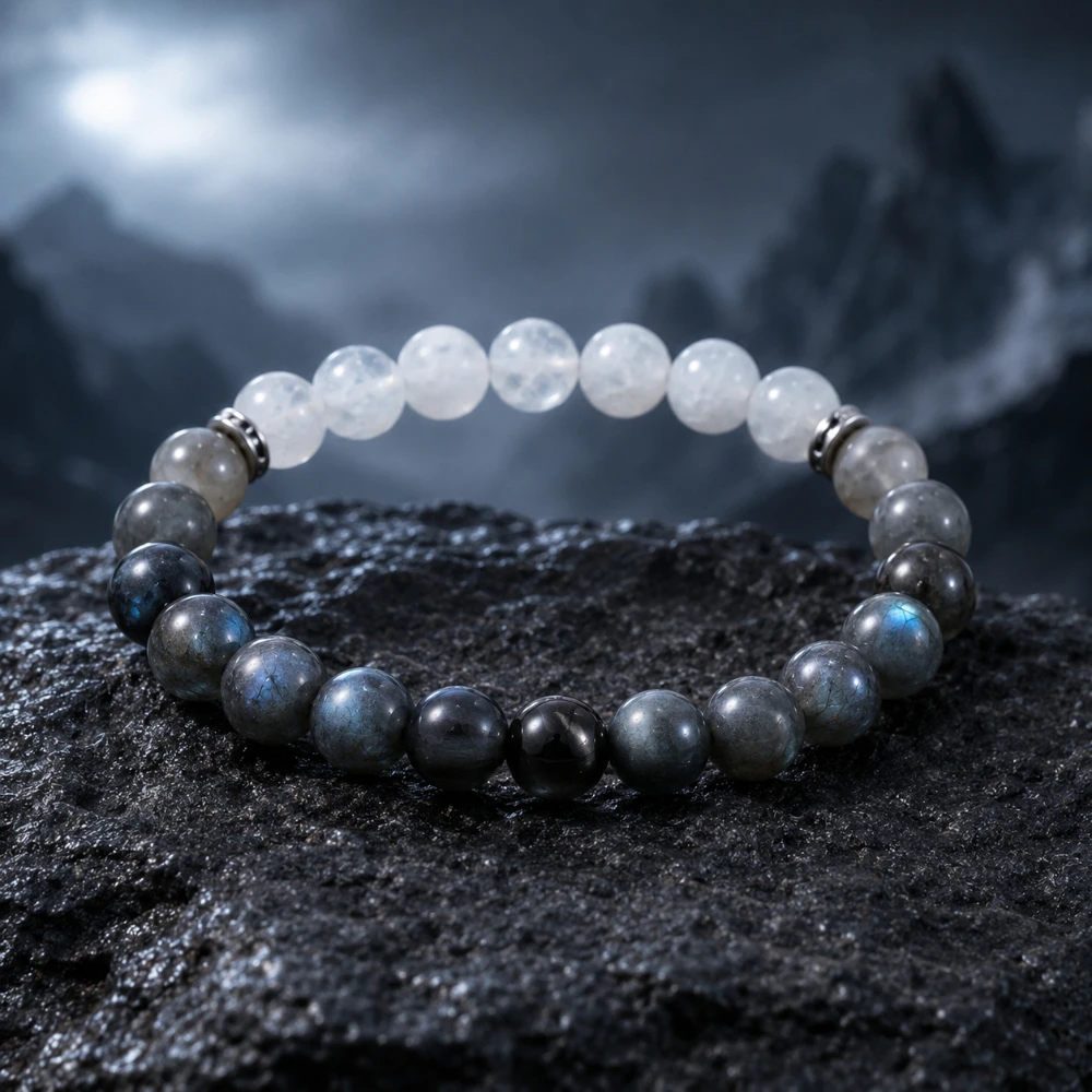 Natural Stone Bracelet for Men and Women, Pyrite Clear Quartz Labradorite Beaded Jewelry Gift
Natural Stone Bracelet for Men and Women, Pyrite Clear Quartz Labradorite Beaded Jewelry Gift