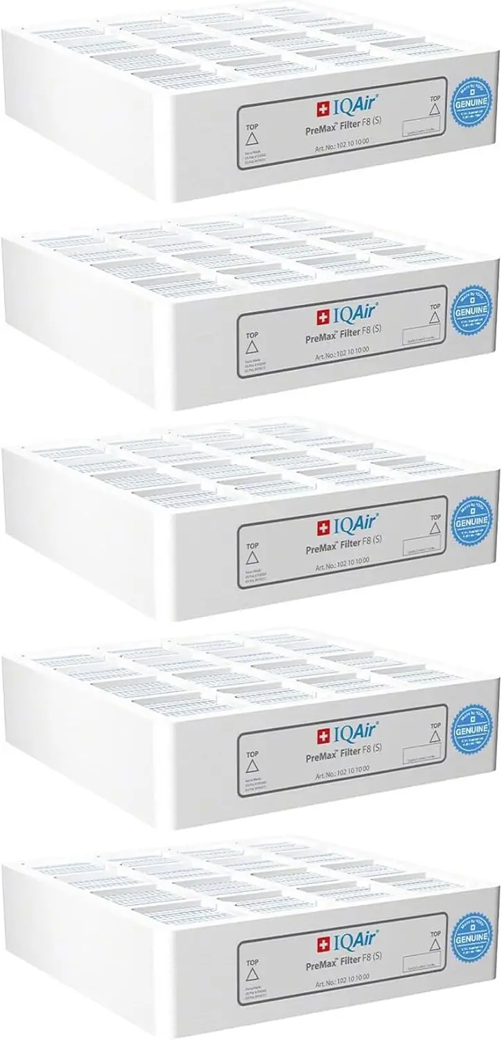 IQAir PreMax Prefilter 5 Pack - Genuine Replacement Air Filter HealthPro Series - Controls Coarse and Fine Particles - Dust
IQAir PreMax Prefilter 5 Pack - Genuine Replacement Air Filter HealthPro Series - Controls Coarse and Fine Particles - Dust