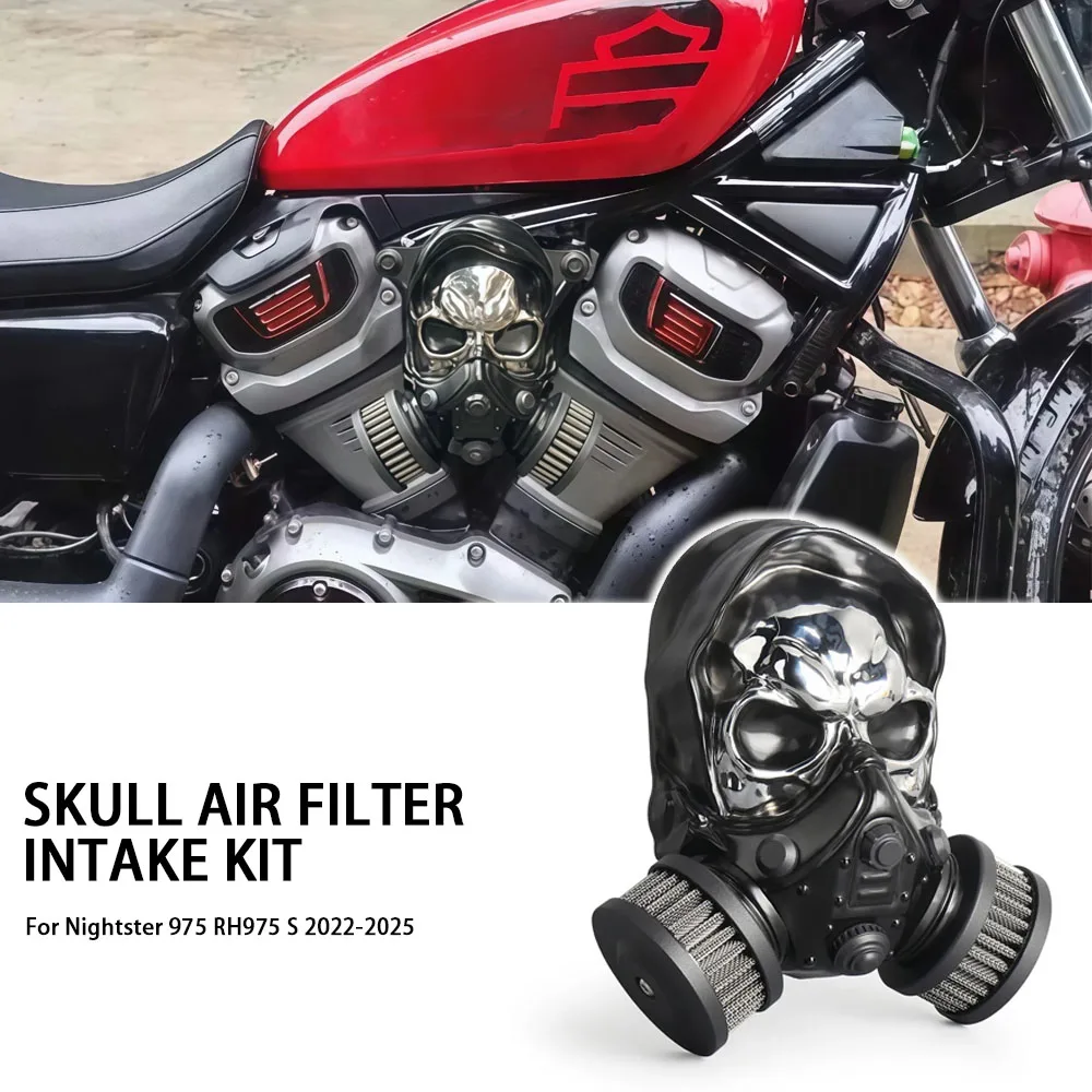 2022 2023 2024 2025 Motorcycle Skull Air Filter Cleaner Intake System Black Accessories For Nightster 975 RH975 S
2022 2023 2024 2025 Motorcycle Skull Air Filter Cleaner Intake System Black Accessories For Nightster 975 RH975 S