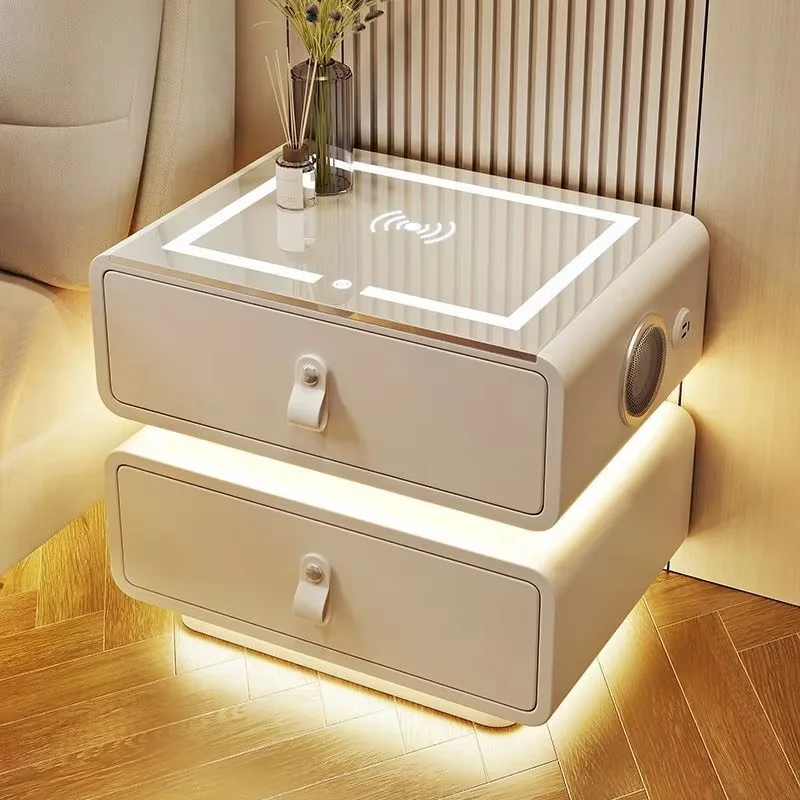 Оптовая продажа: Интеллектуальная прикроватная тумбочка на заказ с беспроводной зарядкой и LED-подсветкой, современный дизайн для спальни и квартиры
Оптовая продажа: Интеллектуальная прикроватная тумбочка на заказ с беспроводной зарядкой и LED-подсветкой, современный дизайн для спальни и квартиры