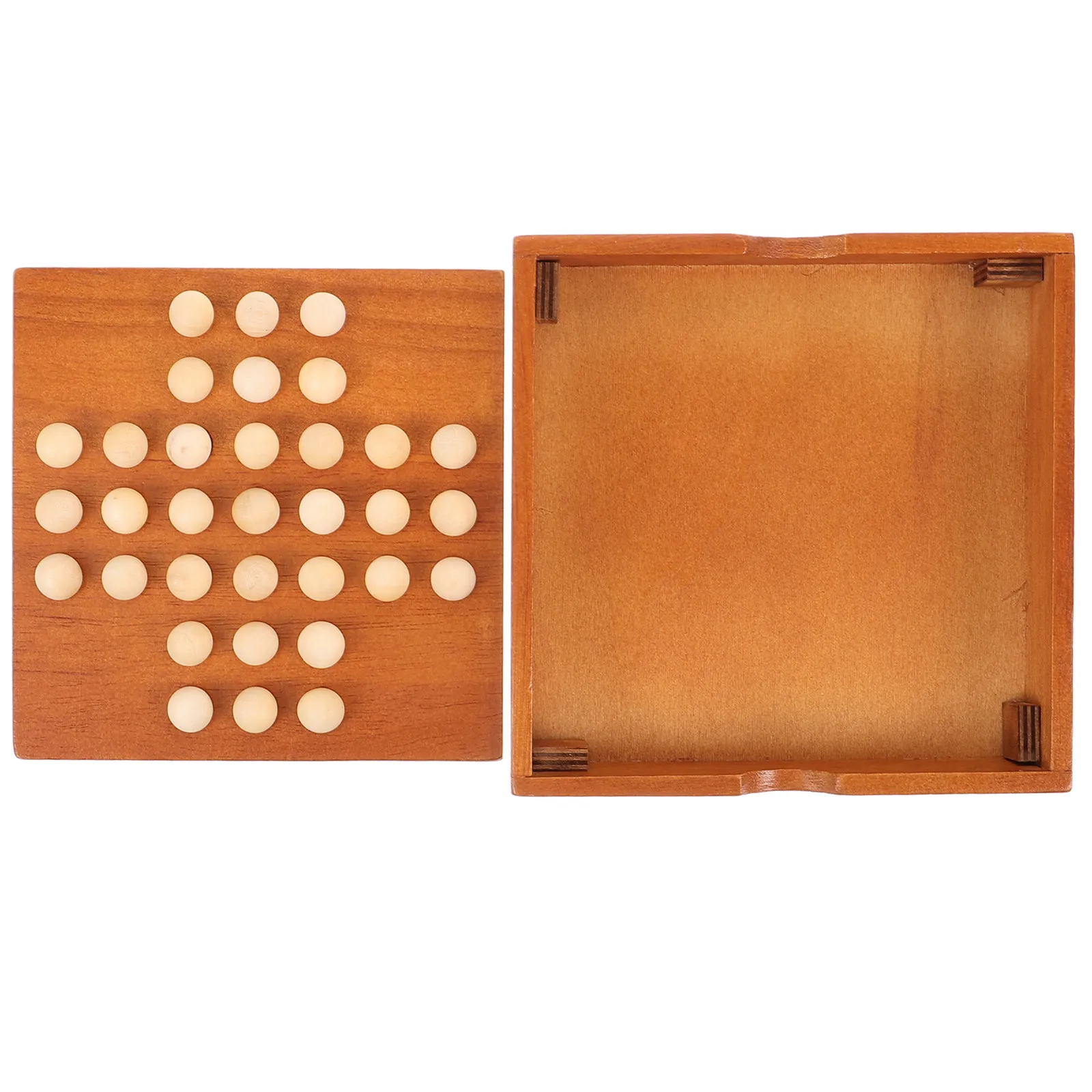 Wooden Kongming Chess Board Game Single Peg Intelligence Puzzle for Kids Adults Educational
Wooden Kongming Chess Board Game Single Peg Intelligence Puzzle for Kids Adults Educational