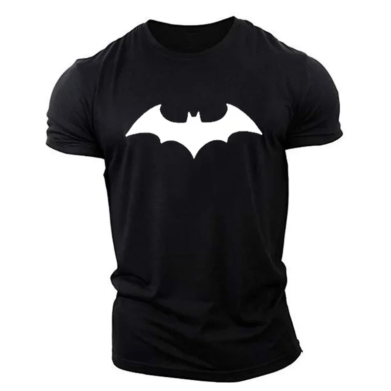 Fun bat pattern fashion printed T-shirt, men's summer casual short sleeve 100% cotton loose personality T-shirt
Fun bat pattern fashion printed T-shirt, men's summer casual short sleeve 100% cotton loose personality T-shirt