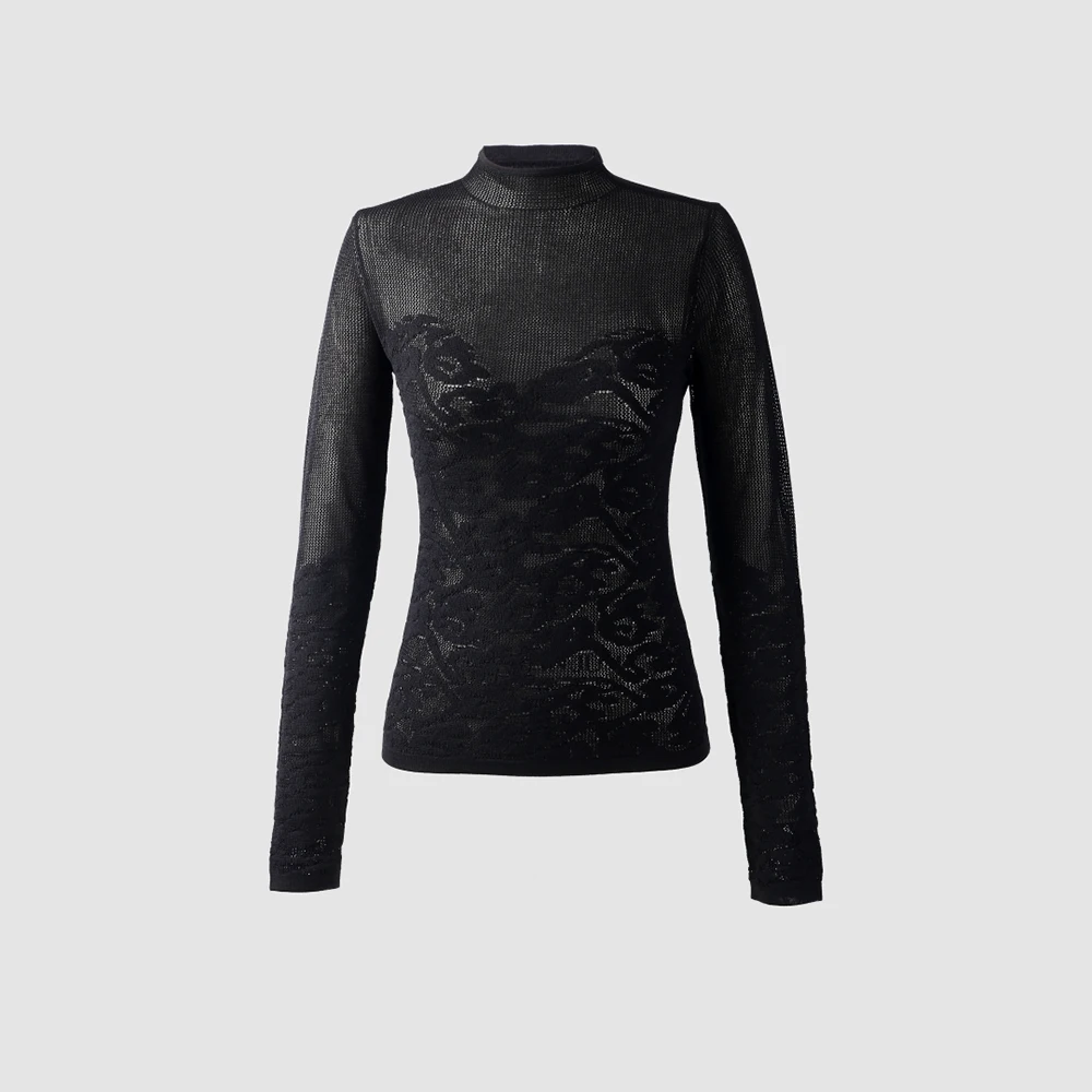 Rayon-Blend Women's T-Shirt Y2K Knit Gauge Embroidery Elegant Commuter Crew Neck Long Sleeve Base Layer Top 2025 Fall New
Rayon-Blend Women's T-Shirt Y2K Knit Gauge Embroidery Elegant Commuter Crew Neck Long Sleeve Base Layer Top 2025 Fall New