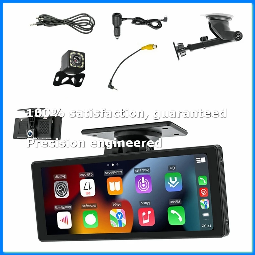 Portable Wireless Carplay Car Stereo with Dash Cam - 10.26In HD IPS Screen, Android Auto, 1080P Backup Camera, Bluetooth-A07G
Portable Wireless Carplay Car Stereo with Dash Cam - 10.26In HD IPS Screen, Android Auto, 1080P Backup Camera, Bluetooth-A07G