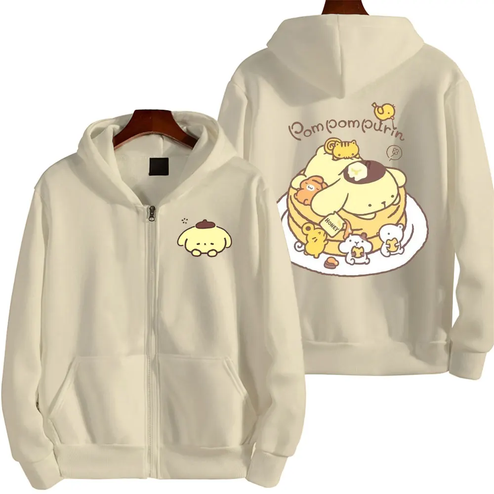Pompom Purin Cartoon Anime Men Zip Up Hoodie Spring Autumn Fashion Women Sweatshirt 2024 New Korean Style Couple Jacket Coat
Pompom Purin Cartoon Anime Men Zip Up Hoodie Spring Autumn Fashion Women Sweatshirt 2024 New Korean Style Couple Jacket Coat