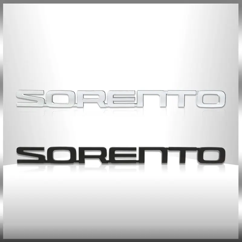 Auto Accessories 3D ABS Chrome SORENTO Car Letter Logo Rear Tail Trunk Decals Emblem Badge Sticker Car Styling Auto Decoration
Auto Accessories 3D ABS Chrome SORENTO Car Letter Logo Rear Tail Trunk Decals Emblem Badge Sticker Car Styling Auto Decoration