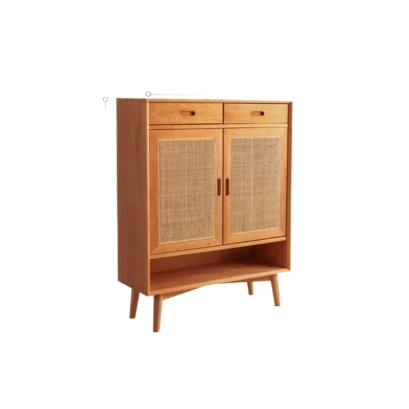Nordic all solid wood rattan shoe cabinet cherry wood Japanese modern simple living room storage locker partition entrance
Nordic all solid wood rattan shoe cabinet cherry wood Japanese modern simple living room storage locker partition entrance