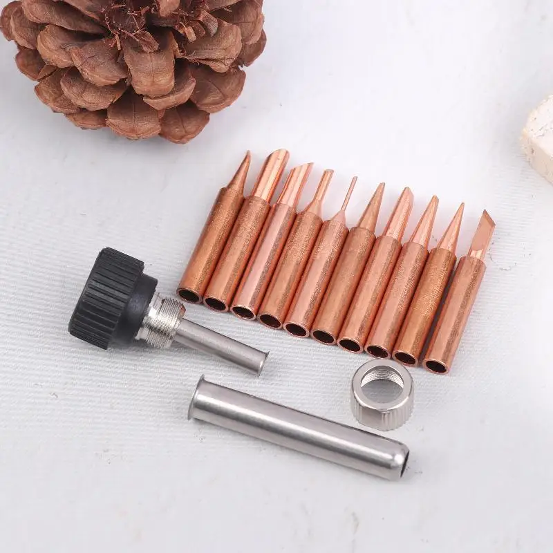 10/15PC 900Pure Copper Soldering Iron Tip Soldering Iron Tip Pure Copper Non-magnetic Soldering Horn Electric Soldering Iron Tip
10/15PC 900Pure Copper Soldering Iron Tip Soldering Iron Tip Pure Copper Non-magnetic Soldering Horn Electric Soldering Iron Tip