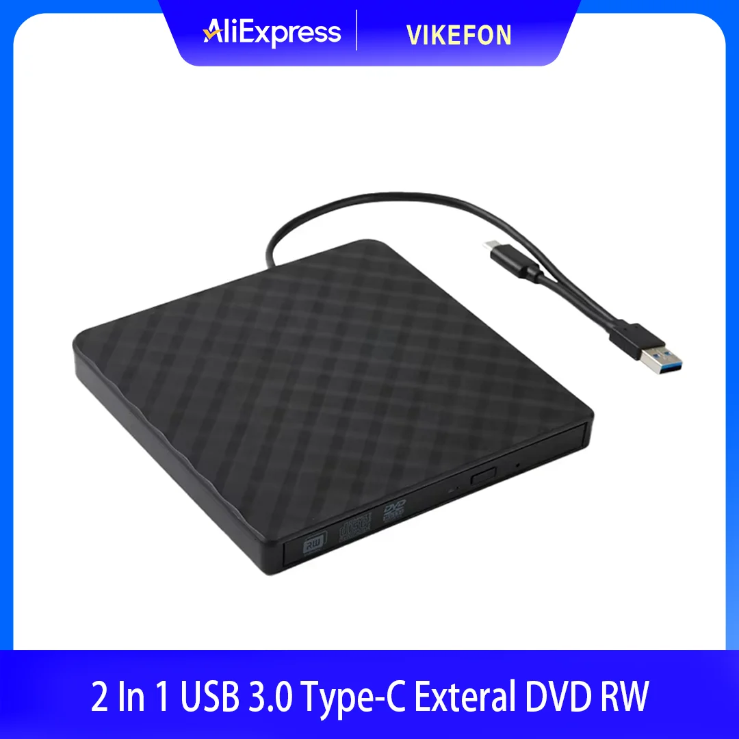 Внешний DVD-накопитель USB 3.0, портативный тонкий оптический привод, устройство записи, плеер, лоток, портативный для портативного ПК, компьютера
Внешний DVD-накопитель USB 3.0, портативный тонкий оптический привод, устройство записи, плеер, лоток, портативный для портативного ПК, компьютера
