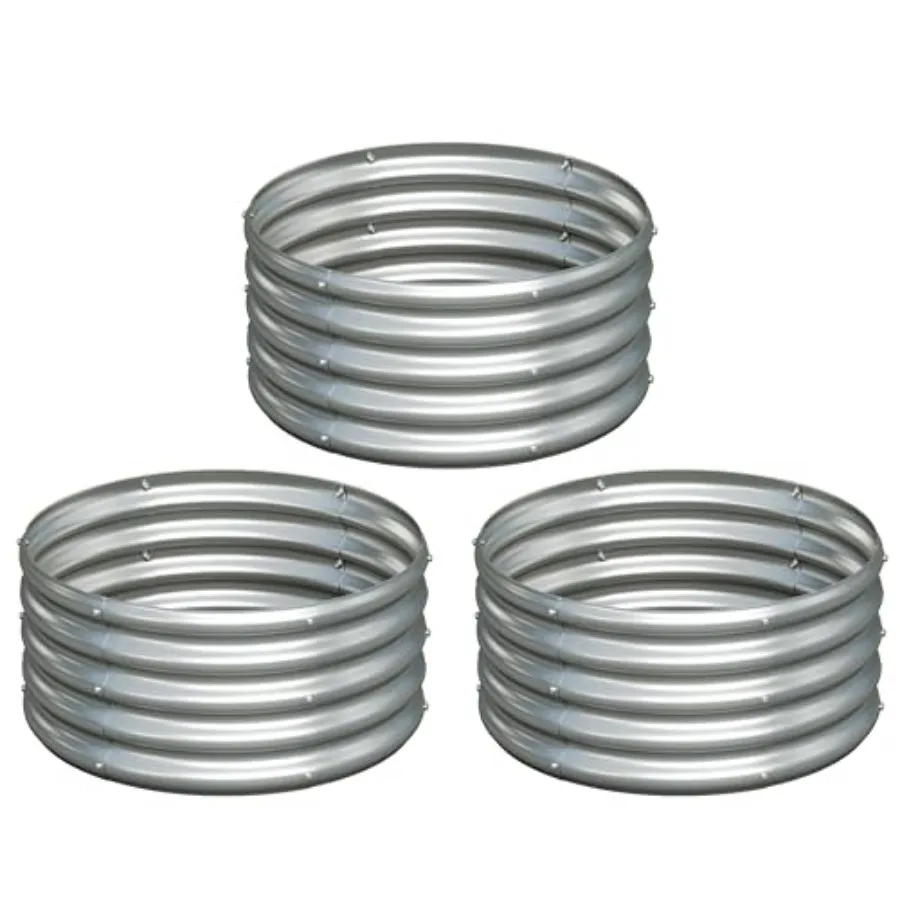 3Pack 2x2x1ft Galvanized Raised Garden Bed, Planter Raised Garden Beds Outdoor, Clearance Raised Garden Beds for Gardening Vege
3Pack 2x2x1ft Galvanized Raised Garden Bed, Planter Raised Garden Beds Outdoor, Clearance Raised Garden Beds for Gardening Vege