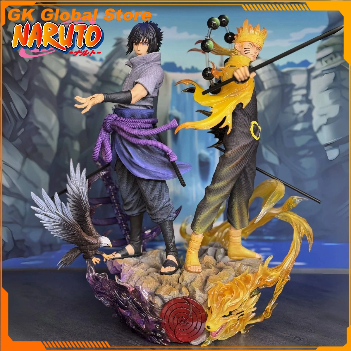 37cm Naruto Anime Figure Uzumaki Naruto Uchiha Sasuke Peripheral Battle Scene Statue Model Desktop Decoration Ornaments Gift Toy
37cm Naruto Anime Figure Uzumaki Naruto Uchiha Sasuke Peripheral Battle Scene Statue Model Desktop Decoration Ornaments Gift Toy
