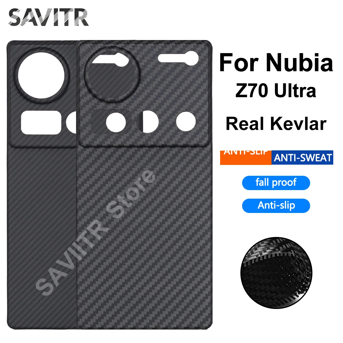 SAVIITR для Nubia Z70 Ultra, чехол из углеродного арамидного волокна, защитный чехол из арамидного волокна, ультратонкий чехол для телефона
SAVIITR для Nubia Z70 Ultra, чехол из углеродного арамидного волокна, защитный чехол из арамидного волокна, ультратонкий чехол для телефона