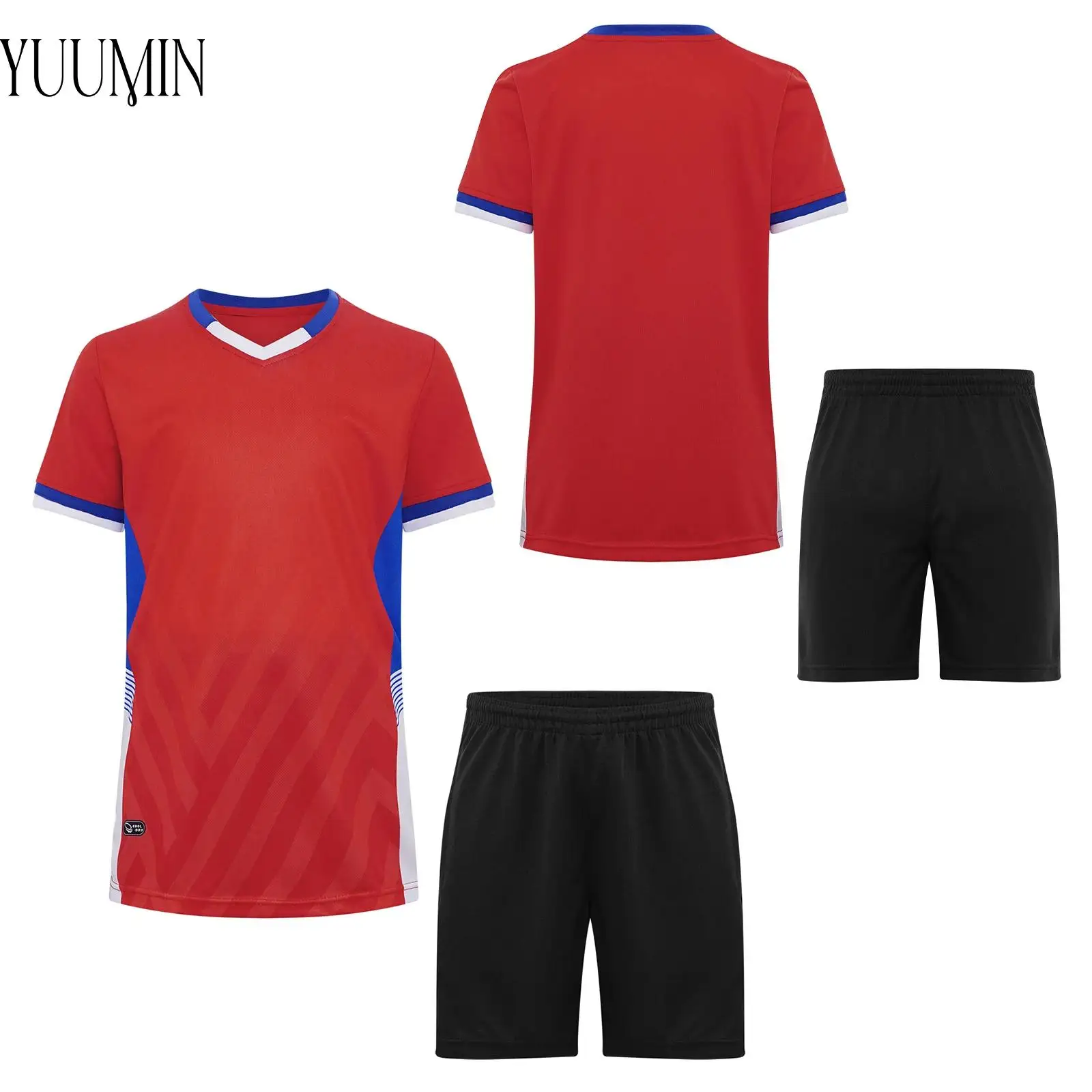 New Boys Quick-Drying Sports Set Kid Breathable Quick-drying Sportswear Short Sleeve T-shirt with Shorts for Football Basketball
New Boys Quick-Drying Sports Set Kid Breathable Quick-drying Sportswear Short Sleeve T-shirt with Shorts for Football Basketball