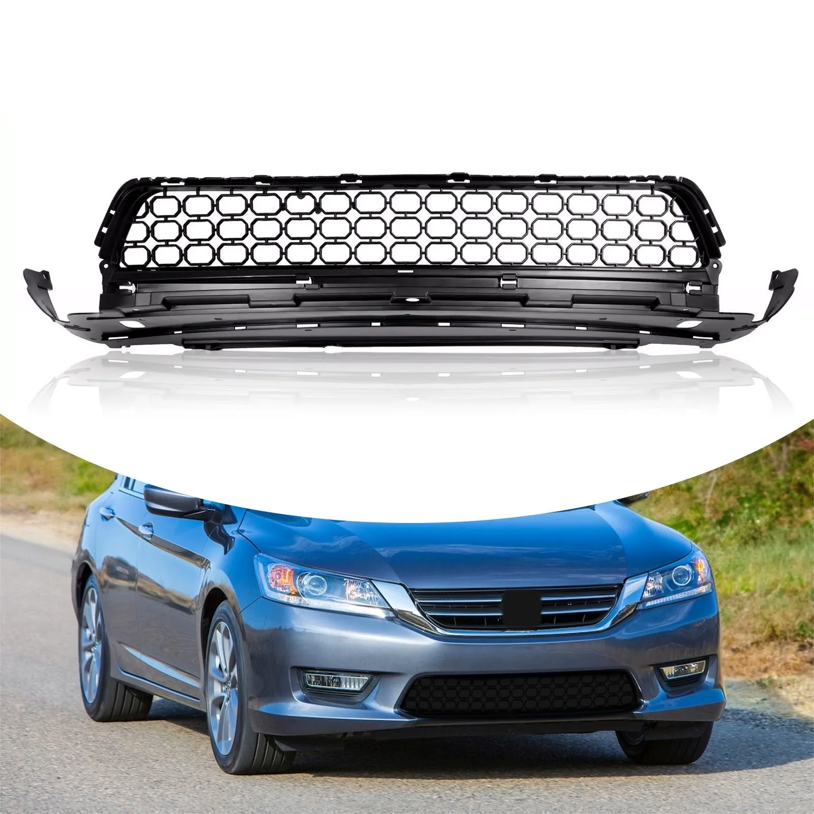 Grille Assembly Black Plastic For Honda Accord 2013-15 Front Lower Bumper Cover
Grille Assembly Black Plastic For Honda Accord 2013-15 Front Lower Bumper Cover