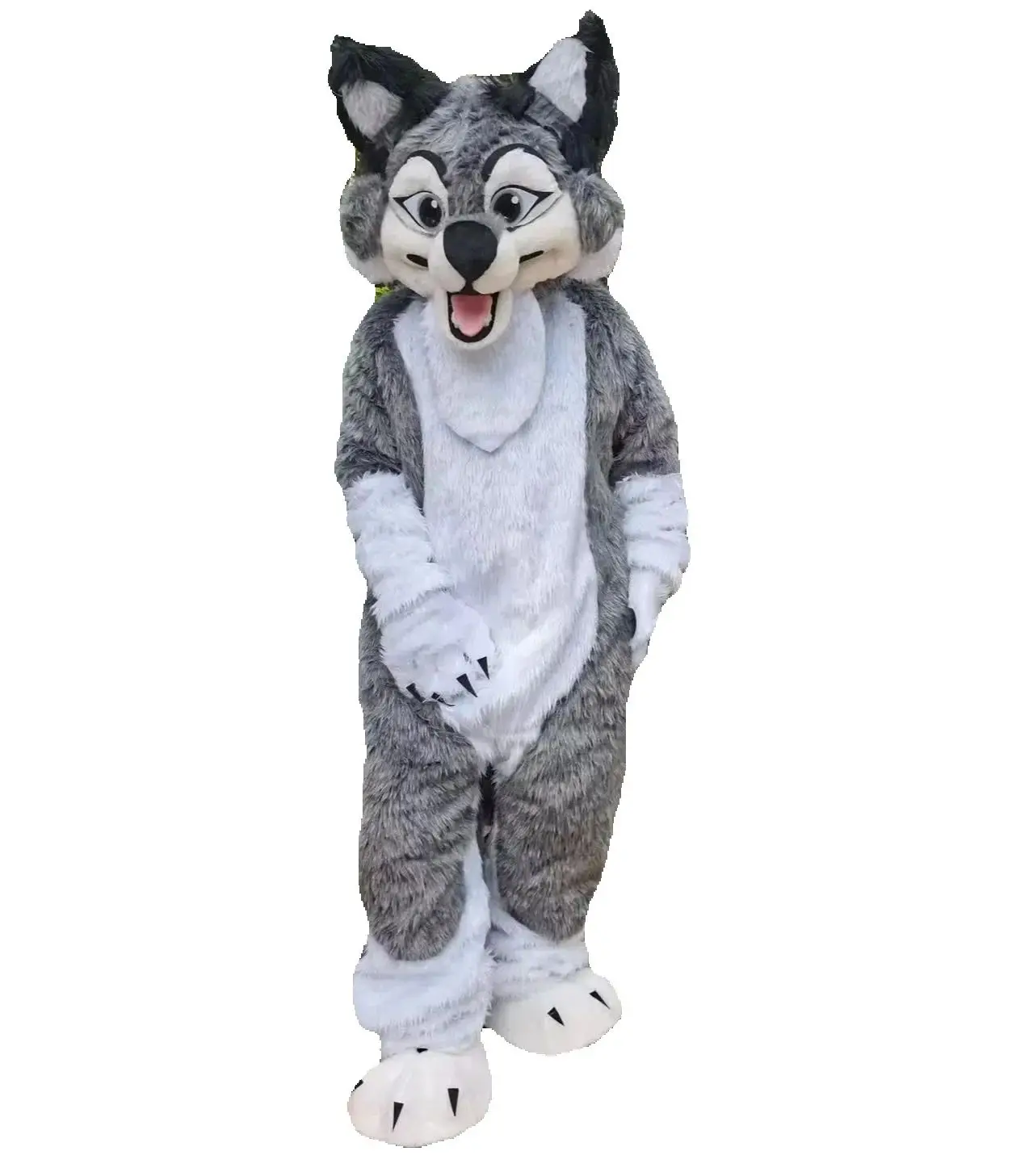 Grey White Long Fur Furry Husky Dog Wolf Fox Fursuit Mascot Costume Adult Cartoon Character Suit Real Play outfits
Grey White Long Fur Furry Husky Dog Wolf Fox Fursuit Mascot Costume Adult Cartoon Character Suit Real Play outfits