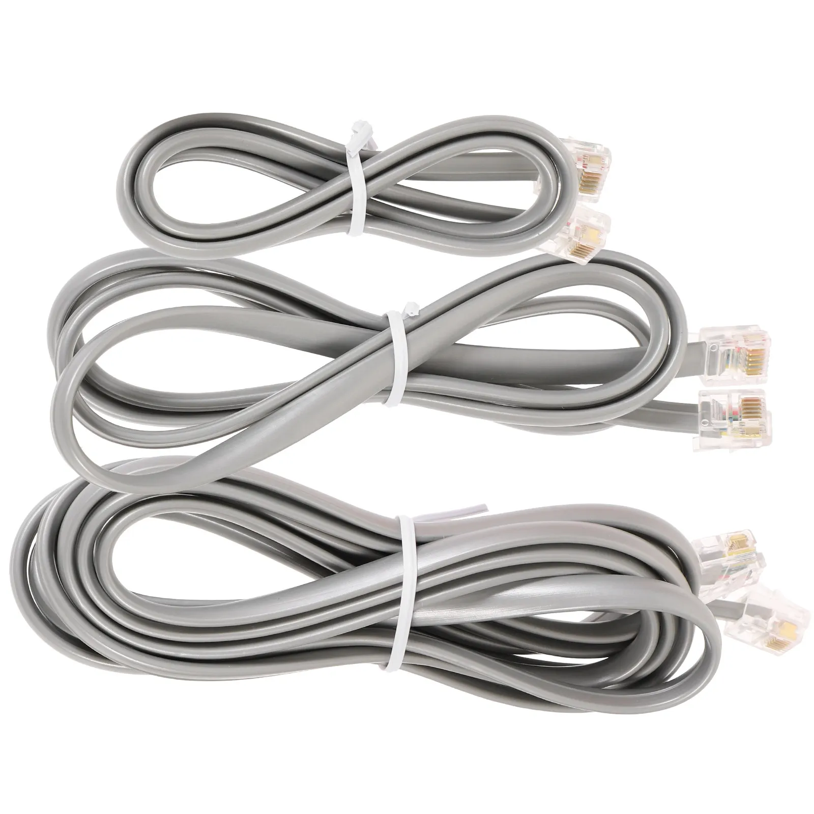 3Pcs Telephone Line Cord Sturdy Landline Phone Cable Extension Wire Kit Phone Cord for Home Use
3Pcs Telephone Line Cord Sturdy Landline Phone Cable Extension Wire Kit Phone Cord for Home Use