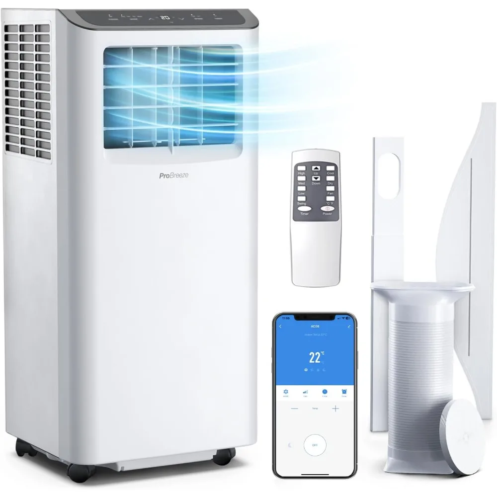 Кондиционер для комнаты 10000 BTU, 450 кв. футов, умный кондиционер с вентилятором, осушителем, ночной
Кондиционер для комнаты 10000 BTU, 450 кв. футов, умный кондиционер с вентилятором, осушителем, ночной