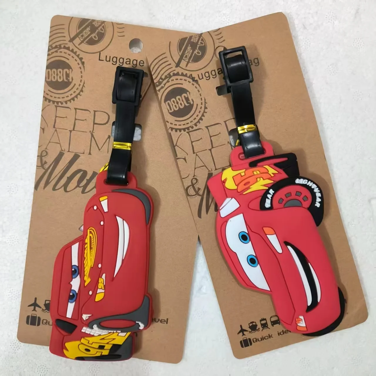 Disney Cars Cartoon Lightning McQueen Pvc Luggage Tag Travel Baggage Identification Hanging Pendant For Business Trip Outdoor
Disney Cars Cartoon Lightning McQueen Pvc Luggage Tag Travel Baggage Identification Hanging Pendant For Business Trip Outdoor