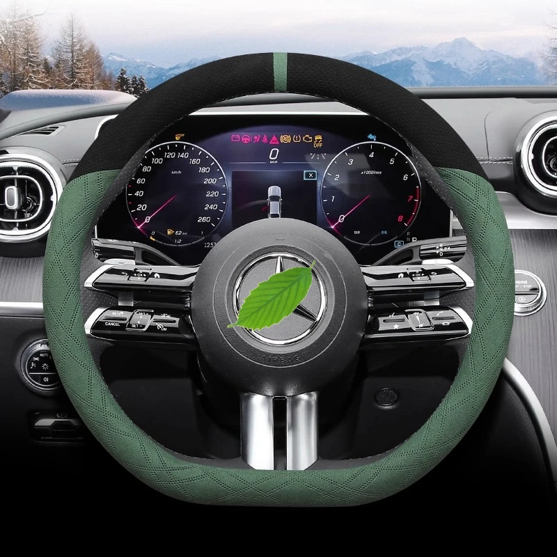 For Mercedes Benz C200 C260L E300L GLC300 GLA GLB220A Class A80L Suede Steering Wheel Cover Non-Slip Car Interior Accessories
For Mercedes Benz C200 C260L E300L GLC300 GLA GLB220A Class A80L Suede Steering Wheel Cover Non-Slip Car Interior Accessories