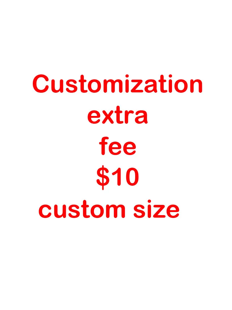 Дополнительная плата в размере 10 долларов США за индивидуальное изготовление и настройку размера.
Дополнительная плата в размере 10 долларов США за индивидуальное изготовление и настройку размера.