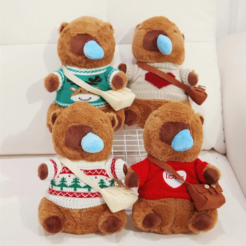Cute Capybara Stuffed Animal Plush Toy Changeable Clothes Pillow Kids Gift Soft Hugging Doll For Children Bedroom Decor
Cute Capybara Stuffed Animal Plush Toy Changeable Clothes Pillow Kids Gift Soft Hugging Doll For Children Bedroom Decor