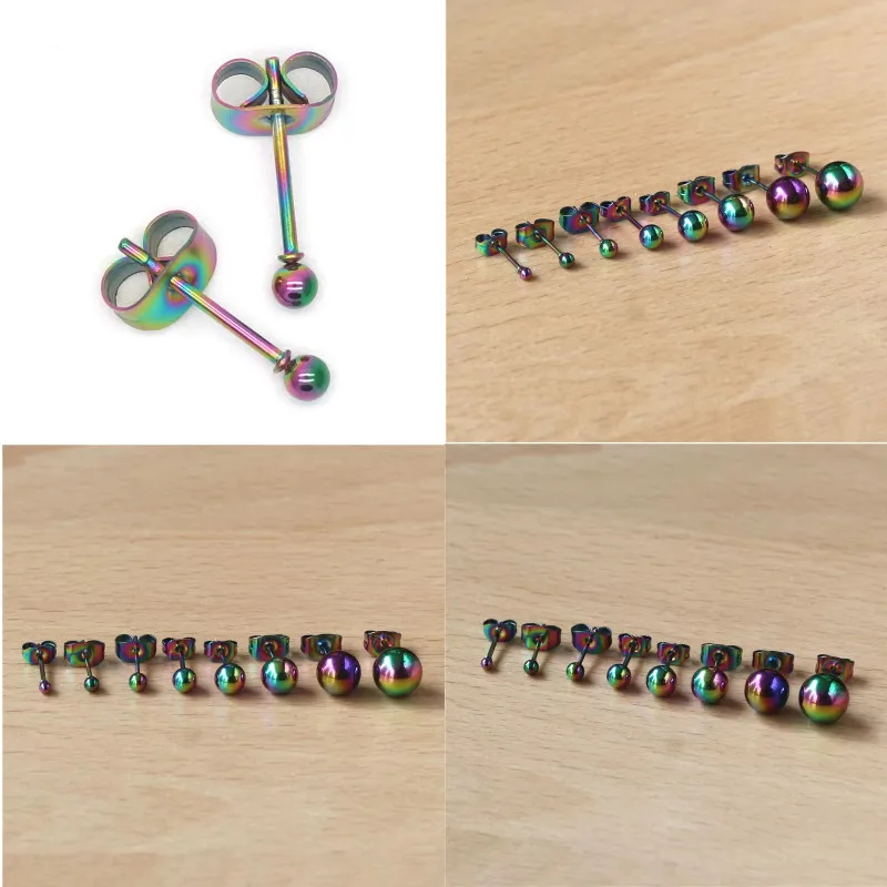1Pair Stainless Steel Punk Stud Earrings 2-8mm round Color Push Back Ear Studs for Men And Women Jewelry Accessory
1Pair Stainless Steel Punk Stud Earrings 2-8mm round Color Push Back Ear Studs for Men And Women Jewelry Accessory