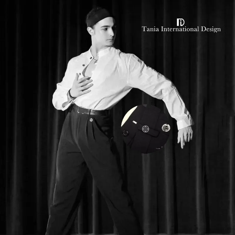 Брюки для латинских танцев по индивидуальному заказу, мужские профессиональные танцевальные брюки национального стандарта, высококачественный свободный черный танцевальный костюм с высокой талией
Брюки для латинских танцев по индивидуальному заказу, мужские профессиональные танцевальные брюки национального стандарта, высококачественный свободный черный танцевальный костюм с высокой талией