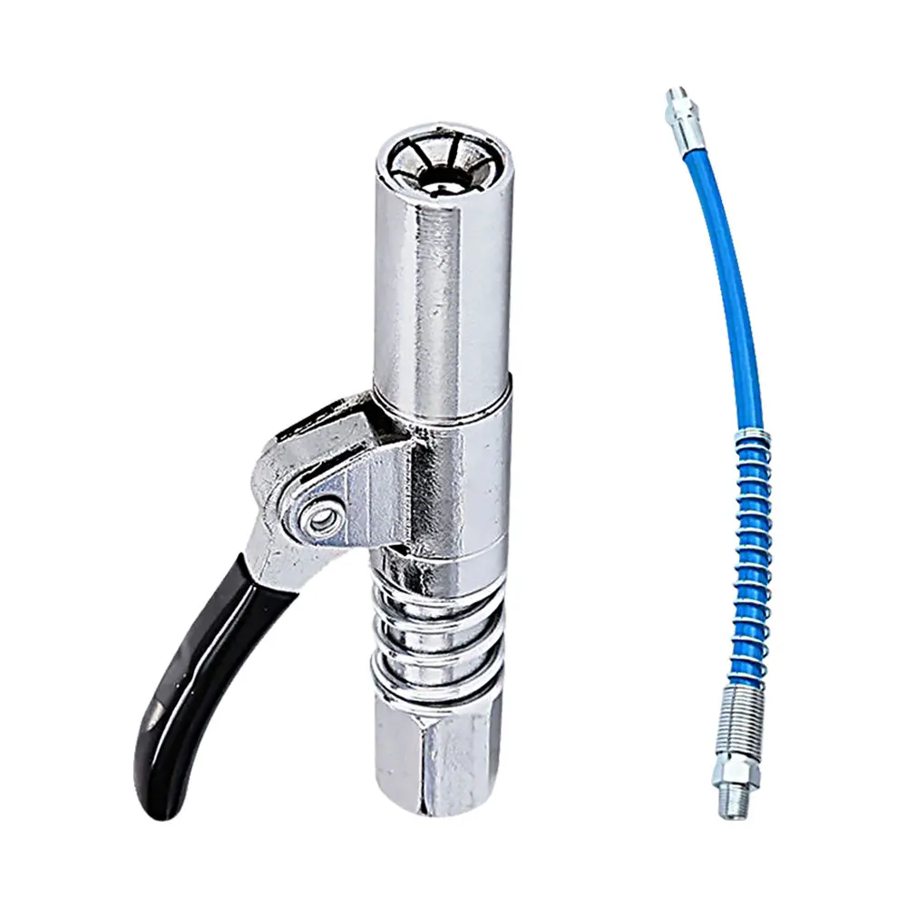 Grease Coupler Heavy-Duty Quick Release Grease Gun Coupler NPTI/8 10000PSI Two Press Easy to Push Accessories
Grease Coupler Heavy-Duty Quick Release Grease Gun Coupler NPTI/8 10000PSI Two Press Easy to Push Accessories