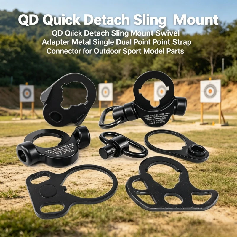 QD Quick Detach Sling Mount Swivel Adapter Metal Single Dual Point Strap Connector for Tactical Wargame Hunting Model Gear
QD Quick Detach Sling Mount Swivel Adapter Metal Single Dual Point Strap Connector for Tactical Wargame Hunting Model Gear