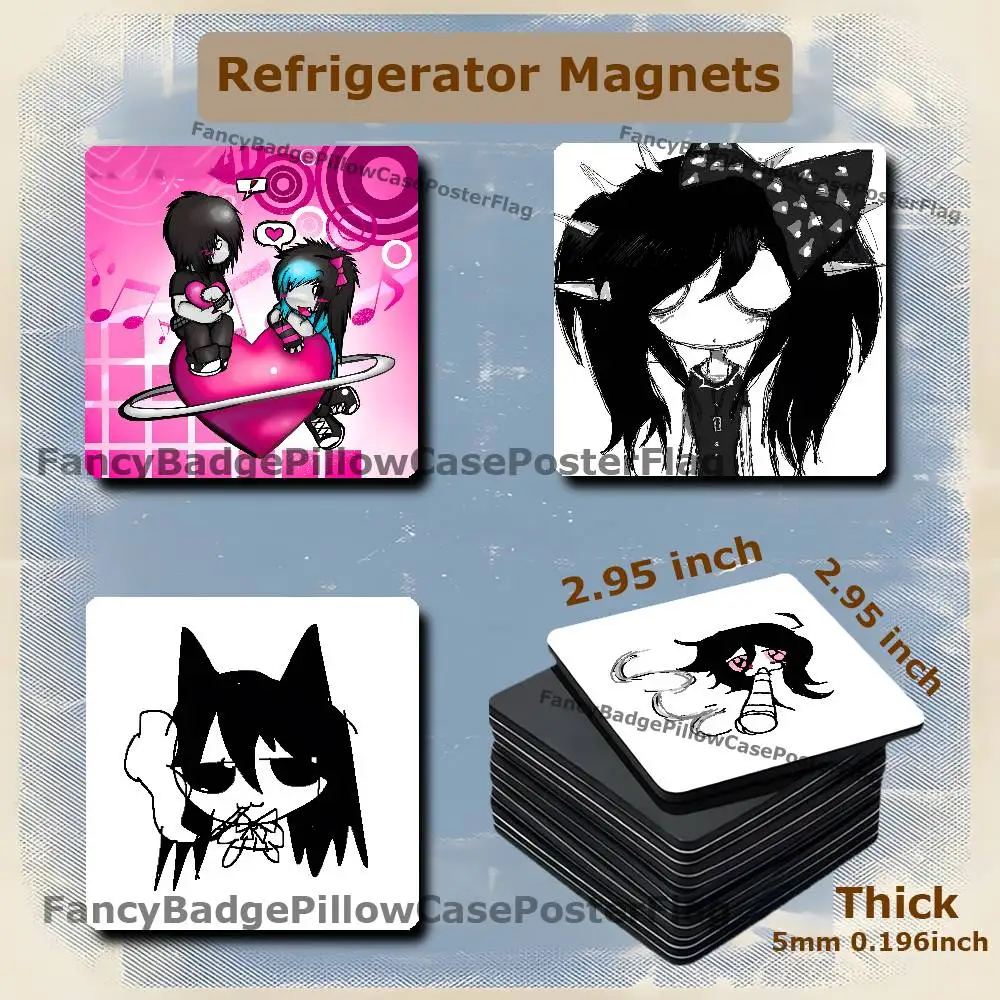 Emo Boys Love Black 75mm Frigerator Magnet Square Stickers Personalize Fridge Refrigerator Wall Door Decoration
Emo Boys Love Black 75mm Frigerator Magnet Square Stickers Personalize Fridge Refrigerator Wall Door Decoration