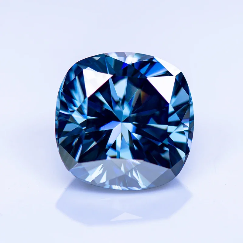 Moissanite Stone Natural Royal Blue Color Cushion Cut Lab Grow Diamond DIY Ring Necklace Earrings Main Materials with GRA Report
Moissanite Stone Natural Royal Blue Color Cushion Cut Lab Grow Diamond DIY Ring Necklace Earrings Main Materials with GRA Report