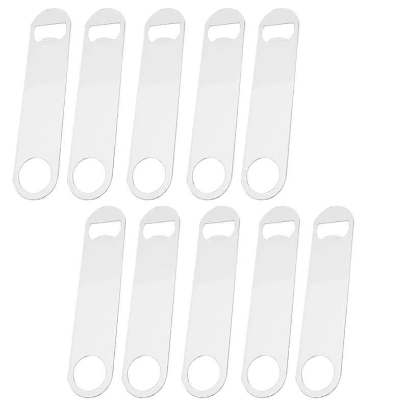 10 Pcs Sublimation Blank Bottle Opener Stainless Steel Flat Bottle Opener For Restaurant Custom DIY Sublimation Photo
10 Pcs Sublimation Blank Bottle Opener Stainless Steel Flat Bottle Opener For Restaurant Custom DIY Sublimation Photo