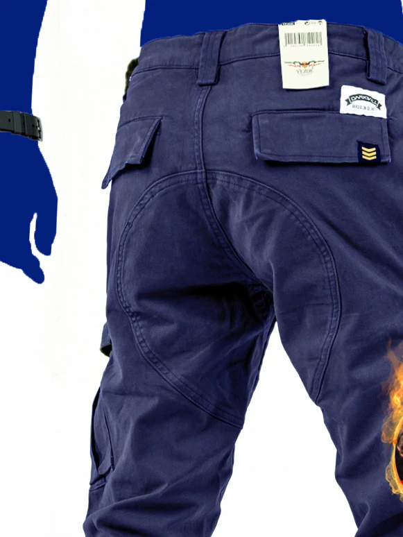 Elastic Fleece Lined Deep Blue Multi Pocket Workwear Pants Straight Leg Fit Men Casual Trousers Trendy Youth Fashion City Style
Elastic Fleece Lined Deep Blue Multi Pocket Workwear Pants Straight Leg Fit Men Casual Trousers Trendy Youth Fashion City Style