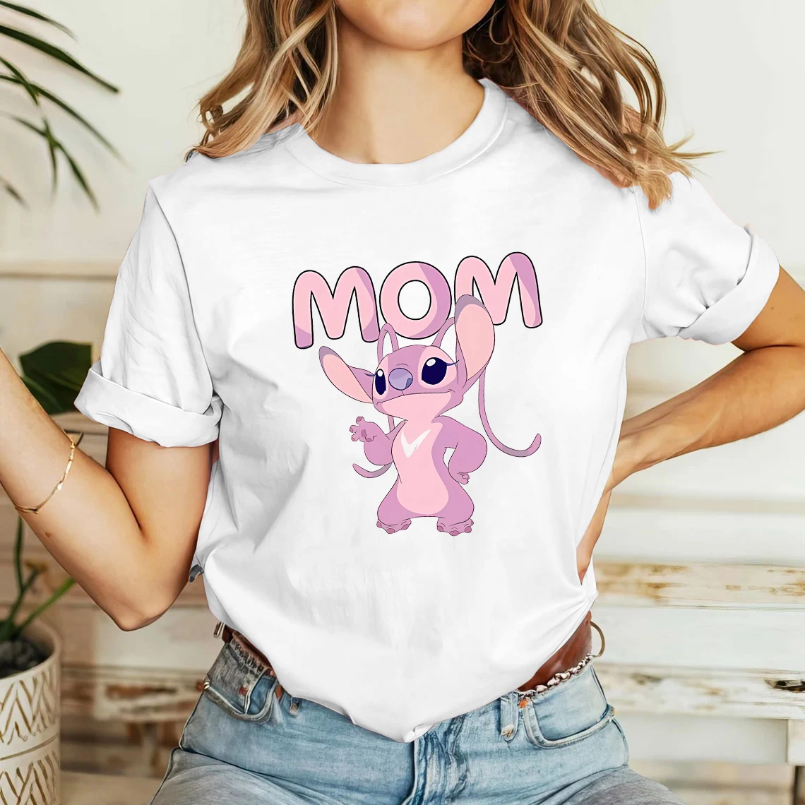 Disney Cute Cartoon Stich Women's Short Sleeve T-Shirt Comfortable Casual Party White Shirt
Disney Cute Cartoon Stich Women's Short Sleeve T-Shirt Comfortable Casual Party White Shirt