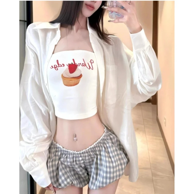 Womens Retro Plaid Bubble Shorts Elastic Waist Bloomer Shorts Casual Short Pants Summer Shorts Korean Fashion Wide-leg Shorts
Womens Retro Plaid Bubble Shorts Elastic Waist Bloomer Shorts Casual Short Pants Summer Shorts Korean Fashion Wide-leg Shorts