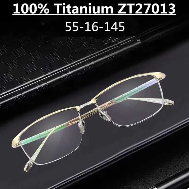 High Quality Pure Titanium Ultralight Glasses Frame Men's Square Business Prescription Eyeglasses ZT27013 Women Optical Eyewear
High Quality Pure Titanium Ultralight Glasses Frame Men's Square Business Prescription Eyeglasses ZT27013 Women Optical Eyewear