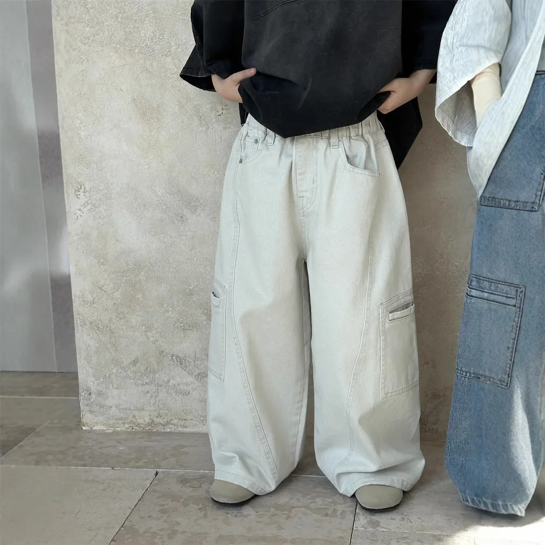 2025 Spring New Korean Edition Children's Loose Straight Leg Casual Pants Versatile for Boys and Girls Washed Cotton Fashion
2025 Spring New Korean Edition Children's Loose Straight Leg Casual Pants Versatile for Boys and Girls Washed Cotton Fashion